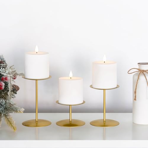 smtyle Gold Iron Candle Holders Set of 5