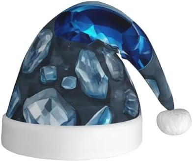 QINZHENG Personalized Santa Hat for Women Adult Velvet Plush Christmas Headwear