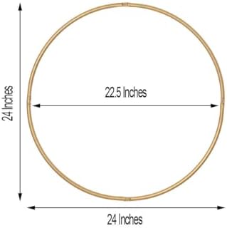 Efavormart 24 Inch Gold Metal Wreath Hoop Rings