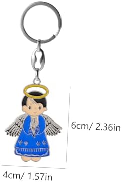 Merryhapy 6pcs Angel Keychain Set for Backpack and Wallet