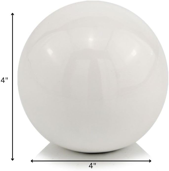 Modern Day Accents 4493 Bola Blanco White Sphere