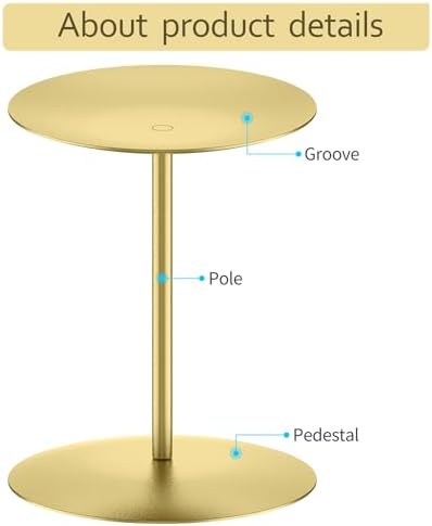 smtyle Gold Iron Candle Holders Set of 5