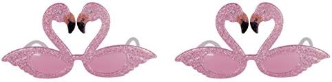 Beistle Glittered Flamingo Fanci-Frames 2 Pack Pink Black