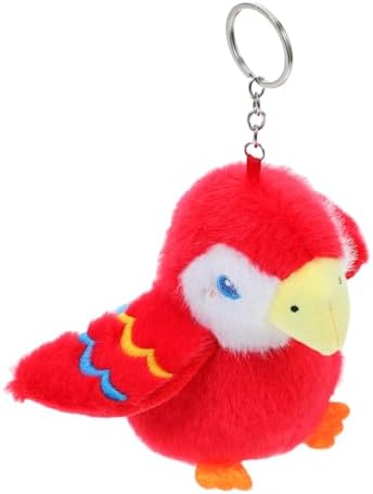 Unomor Soft Parrot Plush Keychain