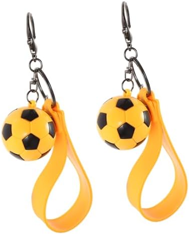 PartyKindom 2 Pcs Soccer Keychain Football Pendant for Keys and Bags