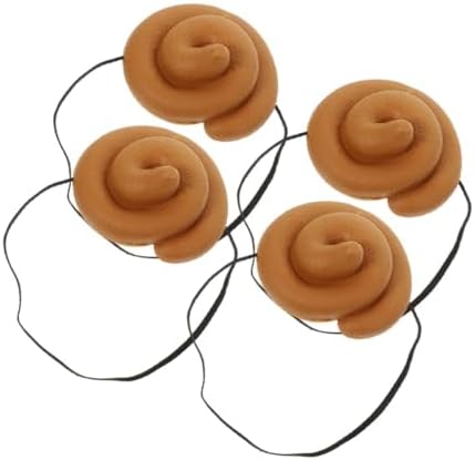 Toyvian 4 Pcs Poop Emoji Costume Hat for Parties