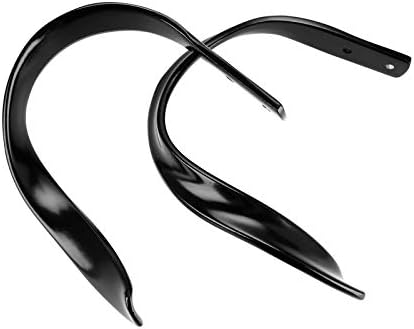Sumnacon 2 Pcs Black Aluminum Alloy Curtain Holdbacks