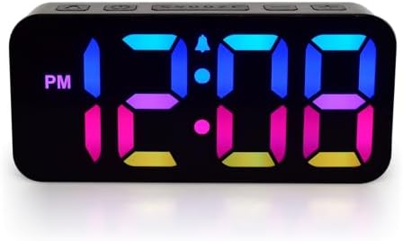 Westclox Digital Alarm Clock with RGB Display