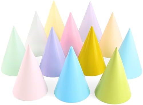 CANREVEL Rainbow Party Hats for Kids and Adults