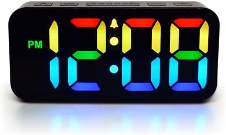 Westclox Digital Alarm Clock with RGB Display