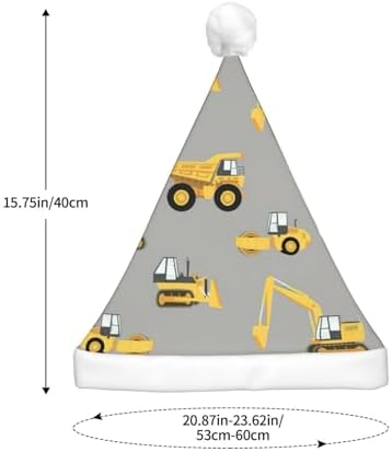Construction Trucks Christmas Hat with LED Lights