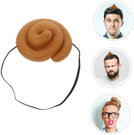 Toyvian 4 Pcs Poop Emoji Costume Hat for Parties