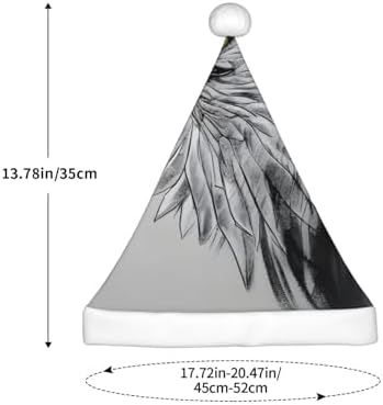 Christmas Hat with Pom-Pom Eagle Print