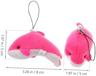 Mini Dolphin Plush Pendant Keychain Party Favor Accessory
