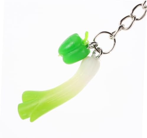 PRETYZOOM 3pcs Realistic Vegetable Keychain Set