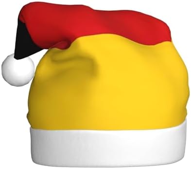 QinZheng Germany Flag Print Santa Hat for Women