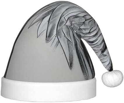 Christmas Hat with Pom-Pom Eagle Print