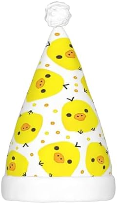 QINZHENG Yellow Chicken Santa Hat with LED Lights