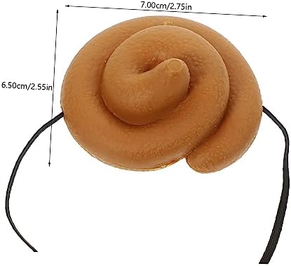 3pcs Funny Poop Hat for All Ages Prank Party Prop