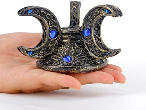 Wisifayardin Neopagan Triple Moon Scrying Glass Stand