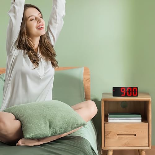 ORIA LED Alarm Clock with Snooze and 3 Brightness Levels