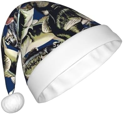 QinZheng Personalized Santa Hat with Fish Print