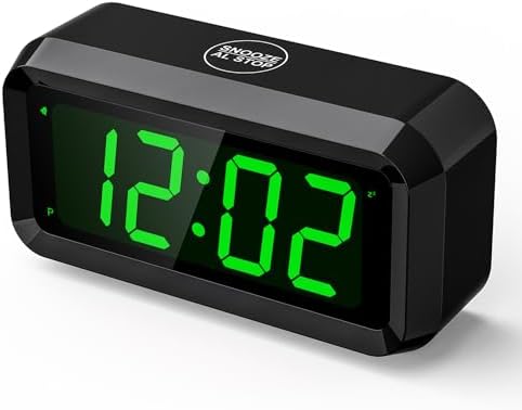 Supledck Digital Alarm Clock with 3 Brightness Levels and 12 Inchr LED Display
