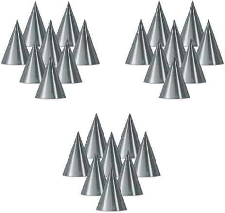 Beistle 24-Piece Silver Cone Hats 675 Inch