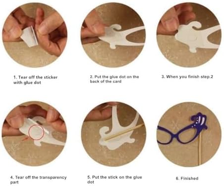 25Pcs Princess Photo Booth Props With Stick