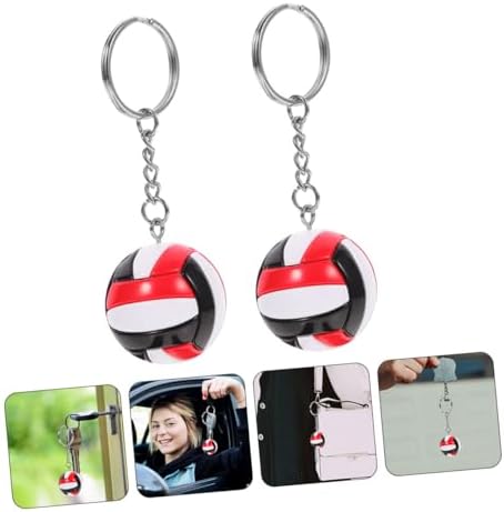 IMIKEYA Volleyball Keychain Pendant Set
