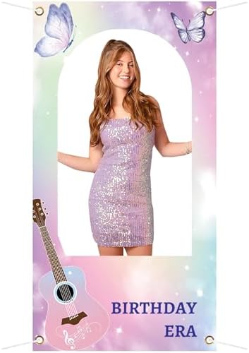 Super Star Music Themed Photo Booth Background for Girls Birthday Parties