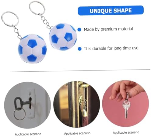 VICASKY 2PCS Soccer Ball Keychains for Football Fans