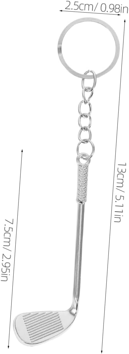 STOBAZA 6pcs Golf Club Keychains for Men