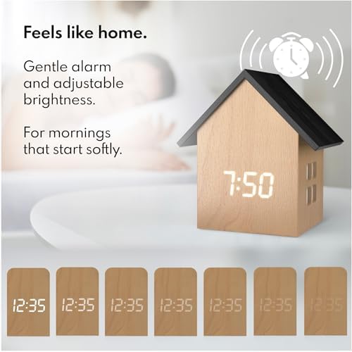 Driini Digital House Alarm Clock with Temp Display