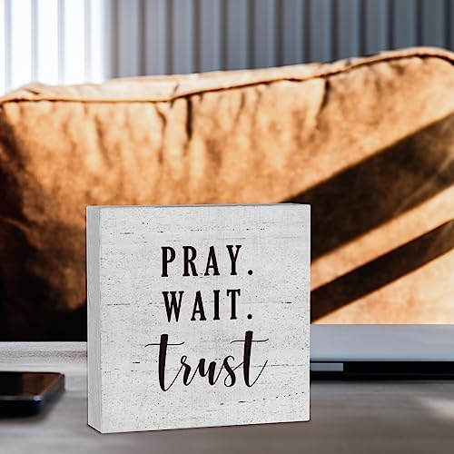 Mmiishe Rustic Christian Scripture Wooden Box Sign