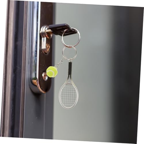 Didiseaon 2 Pcs Tennis Racket Keychains for Boys Party Favors