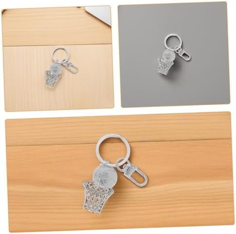 2Pcs Basketball Hoop Keychain Stylish Sports Accessory