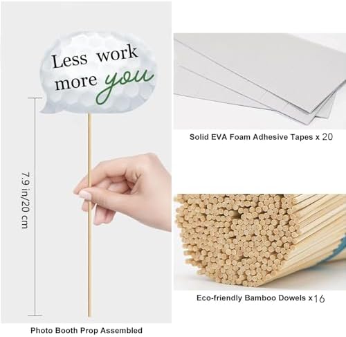 Duormal Golf Party Photo Booth Props Set