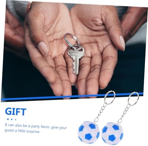 VICASKY 2PCS Soccer Ball Keychains for Football Fans