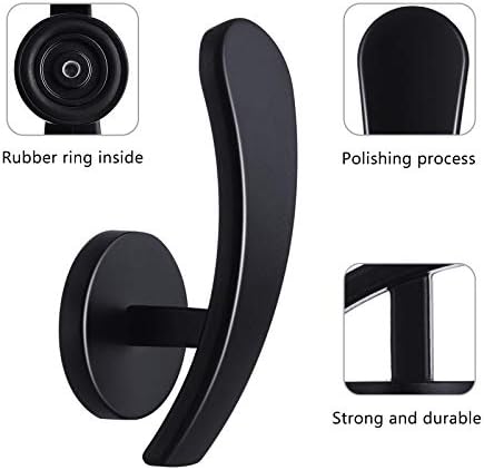 Furge 4 Piece Curtain Holdback Set Black
