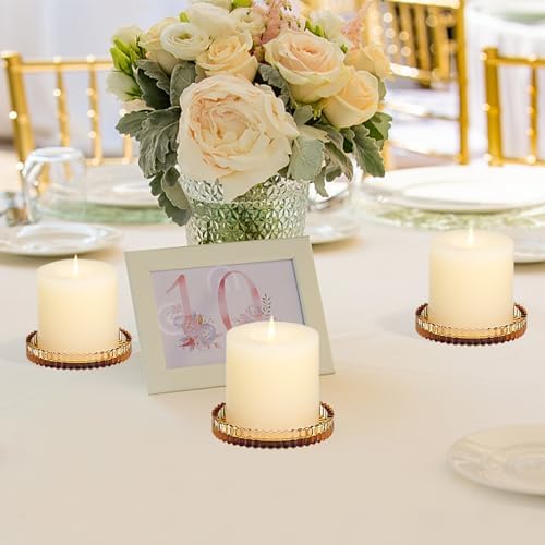 Vixdonos Gear Shaped Candle Holder Set Pack 2