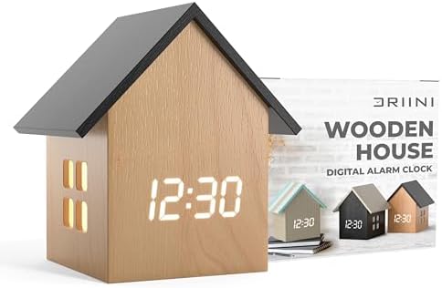 Driini Digital House Alarm Clock with Temp Display