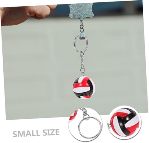 2pcs Volleyball Keychain Pendant for Backpacks and Gym Bags