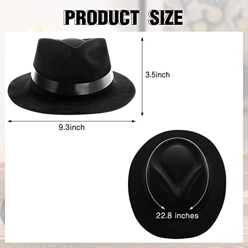 Xtinmee 48 Pack Gangster Hats for Men 1920s Style