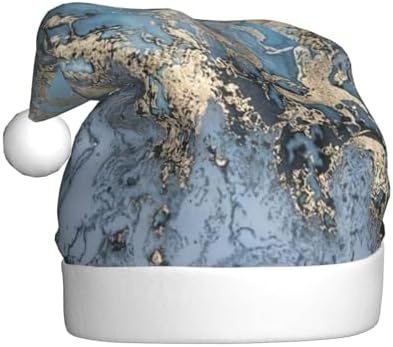 Personalized Santa Hat with Marble Print for Christmas