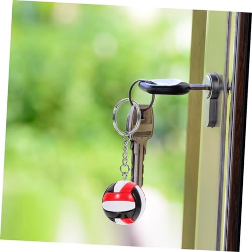 2pcs Volleyball Keychain Pendant for Backpacks and Gym Bags