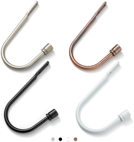 Black Curtain Holdbacks 2 Pack Metal Tiebacks Hooks