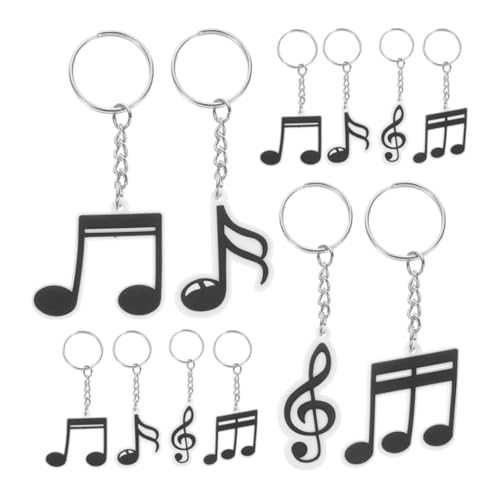 DECHOUS 12pcs Music Note Keychains for Retro Party Favors