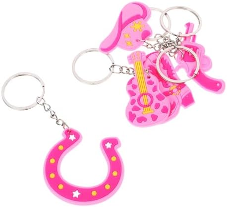 DECHOUS 15pcs Cute Cowgirl Keychains for Party Bags