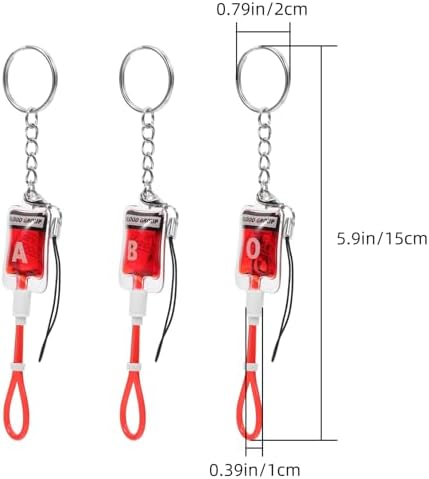 Luxshiny Halloween Blood Bag Keychain Pendant